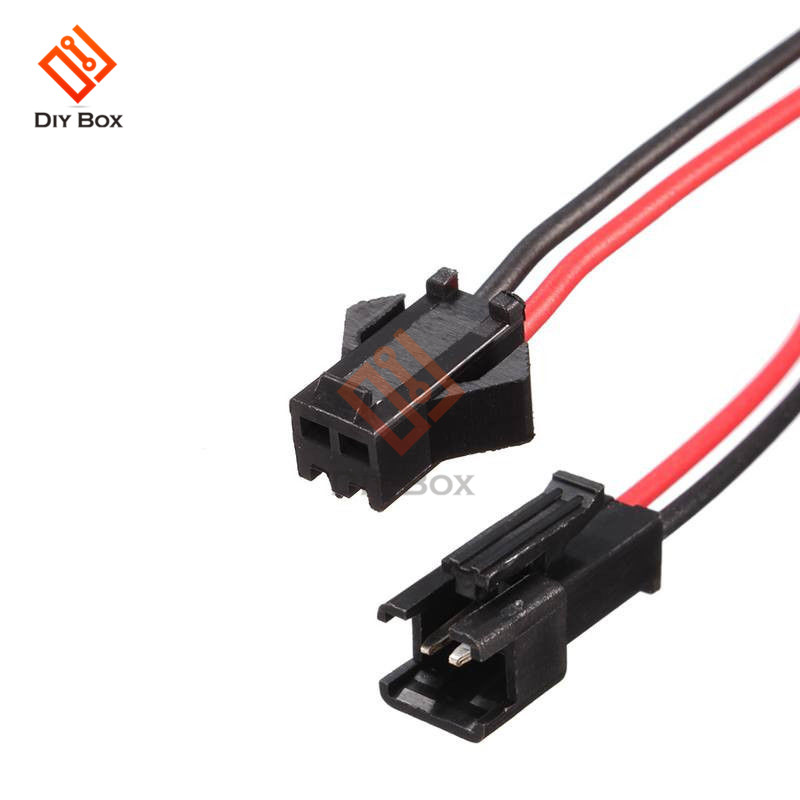 10Pairs 10cm 15cm 30cm SM 2Pin 3Pin Male to Female Connector Plug Cable JST Connector Terminal Wire for LED Strip Downlight: WHITE