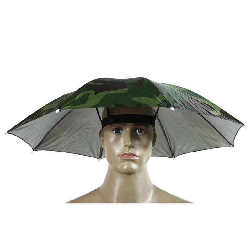 Angeln Kappe Camping Wandern Headwear Kappe Wandern Camping Headwear Kappe Kopf Hüte Faltbare Sonnenschutz Schatten Regenschirm Hütte: 02