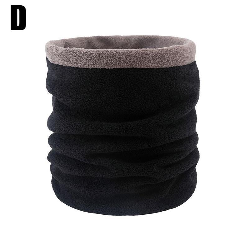 1 stk buff på halsen vinter crinkle hijab fleece skjerf ansikt bandana kvinner menn strikket solid hals skjerf buff på halsen vinter: 04