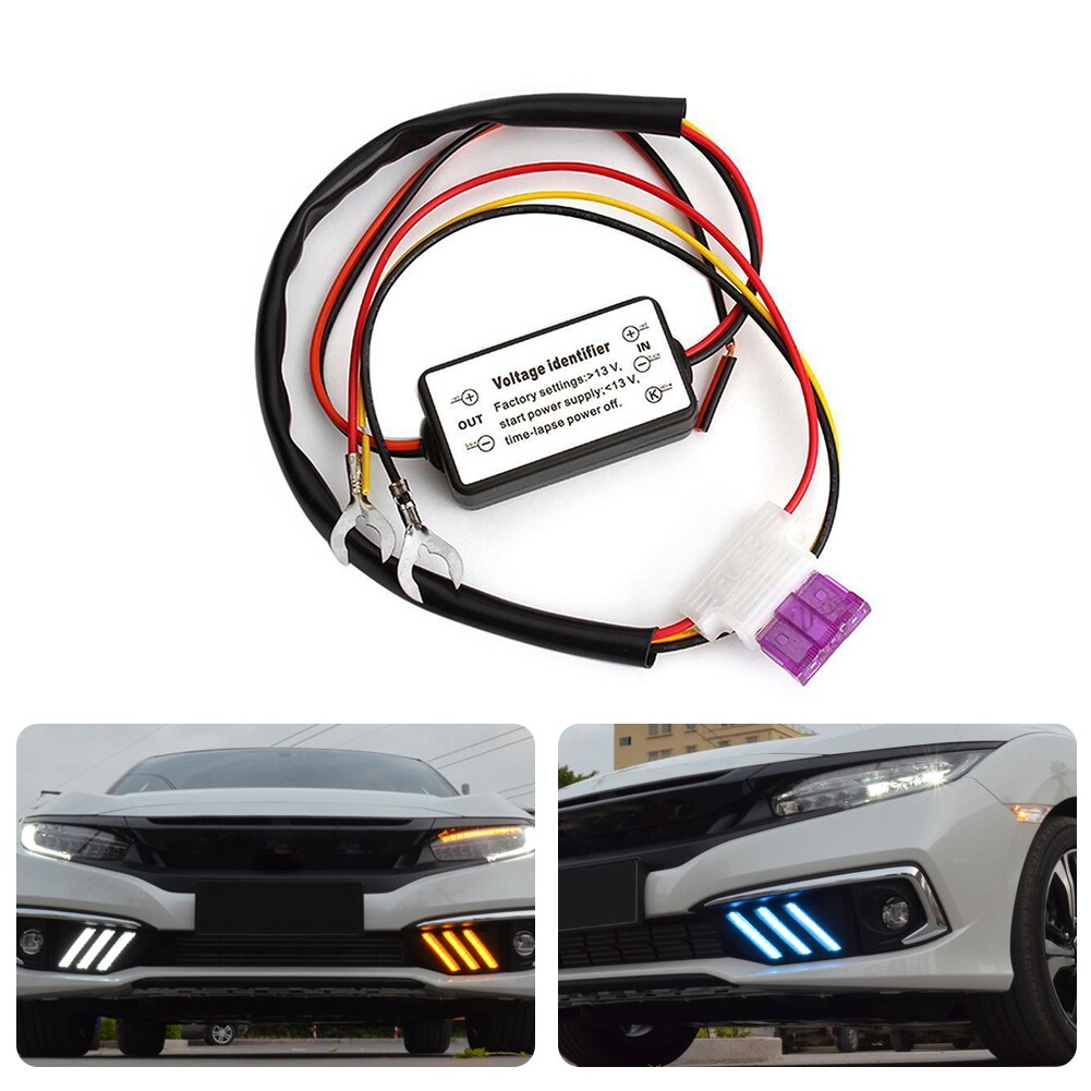 Bil led kørelys automatisk tænd/sluk controller modul drl relæ switches auto udskiftningsdele biltilbehør