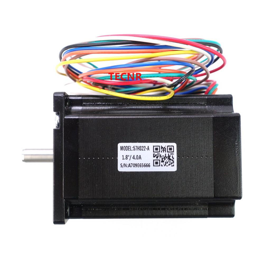 Leadshine-Motor paso a paso de 2 fases, 57HS22-A, 57HS22, NEMA23 con par de 2.2Nm, 5,6a, longitud 81mm, eje 8mm