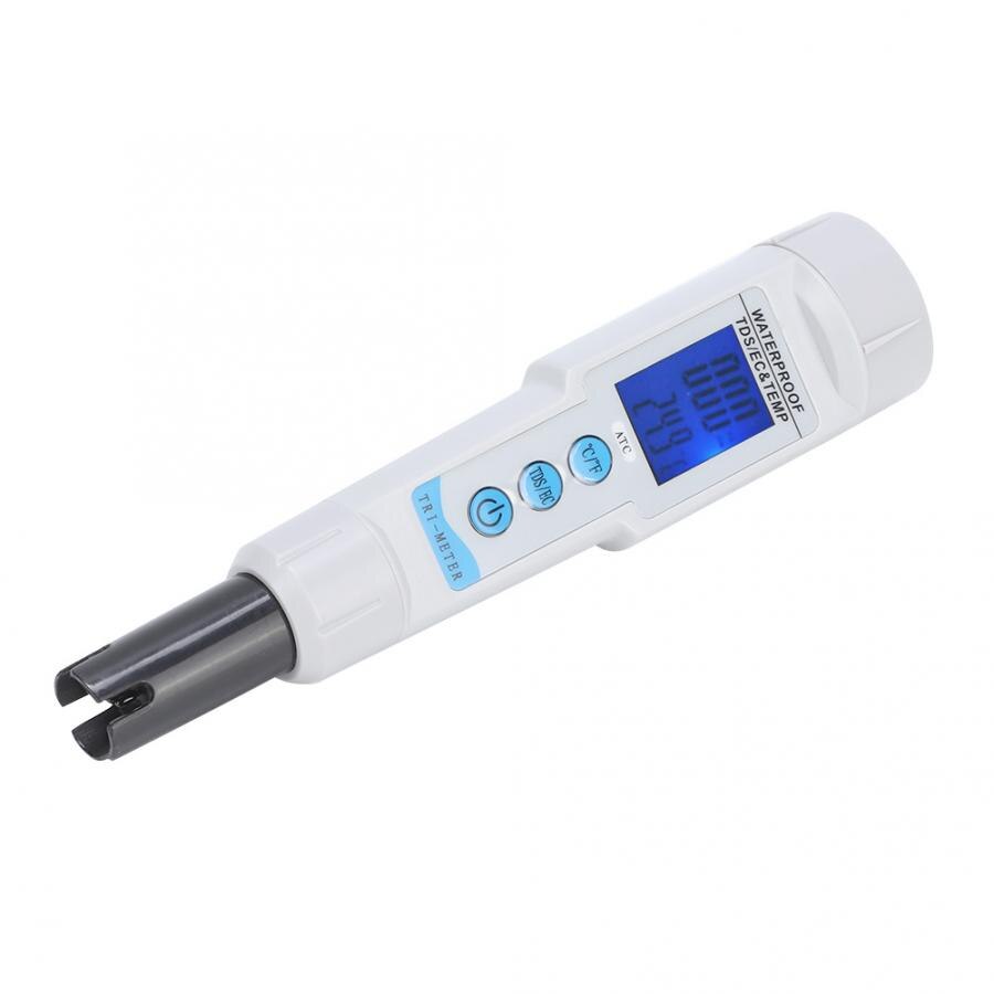 EC TDS TEM Meter Portable Water Tester Automatic Calibration Tester Measuring Tools Water Analyzer