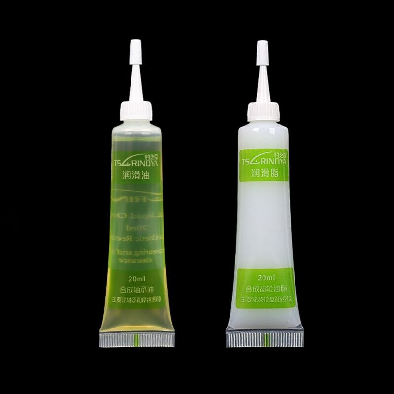 2 Pcs/set Fishing Reel Maintenance Lubricating Oil Spinning Wheel Lubricant Grea