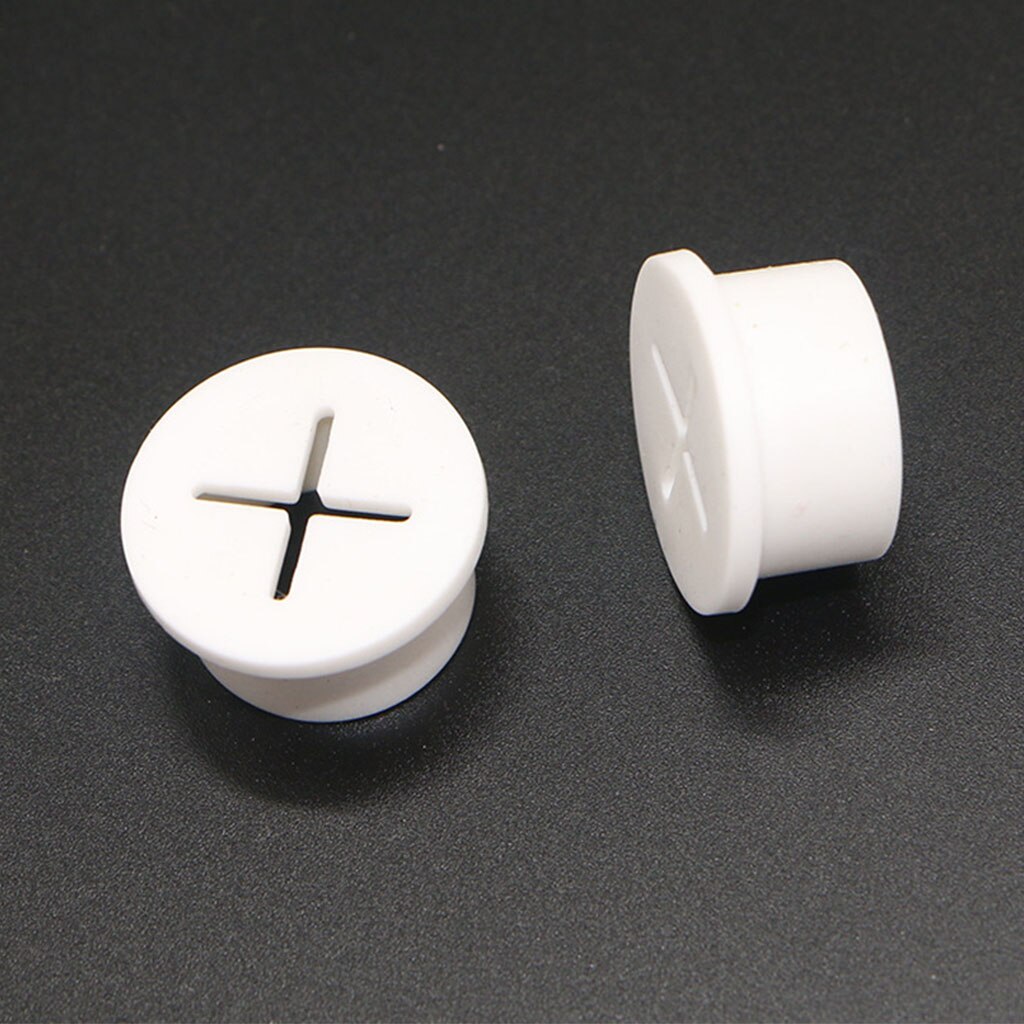 10 Pcs Flexible Wire Rubber Grommets Rubber Cable Cord Grommet for Desk Table Console Furnitures Hole Cover Dustproof