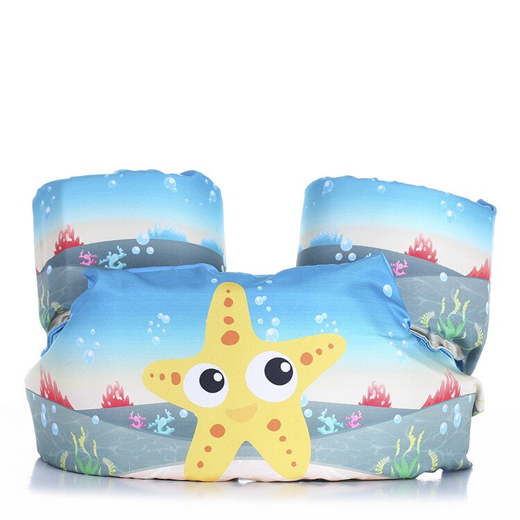 Sommer Bad Spielzeug Cartoon Einhorn Leben Jacke Sicherheit Weste Puddle Krabben Delphin Flamingo Bär Panda Hai Schwimmen Fisch für Kid baby: starfish
