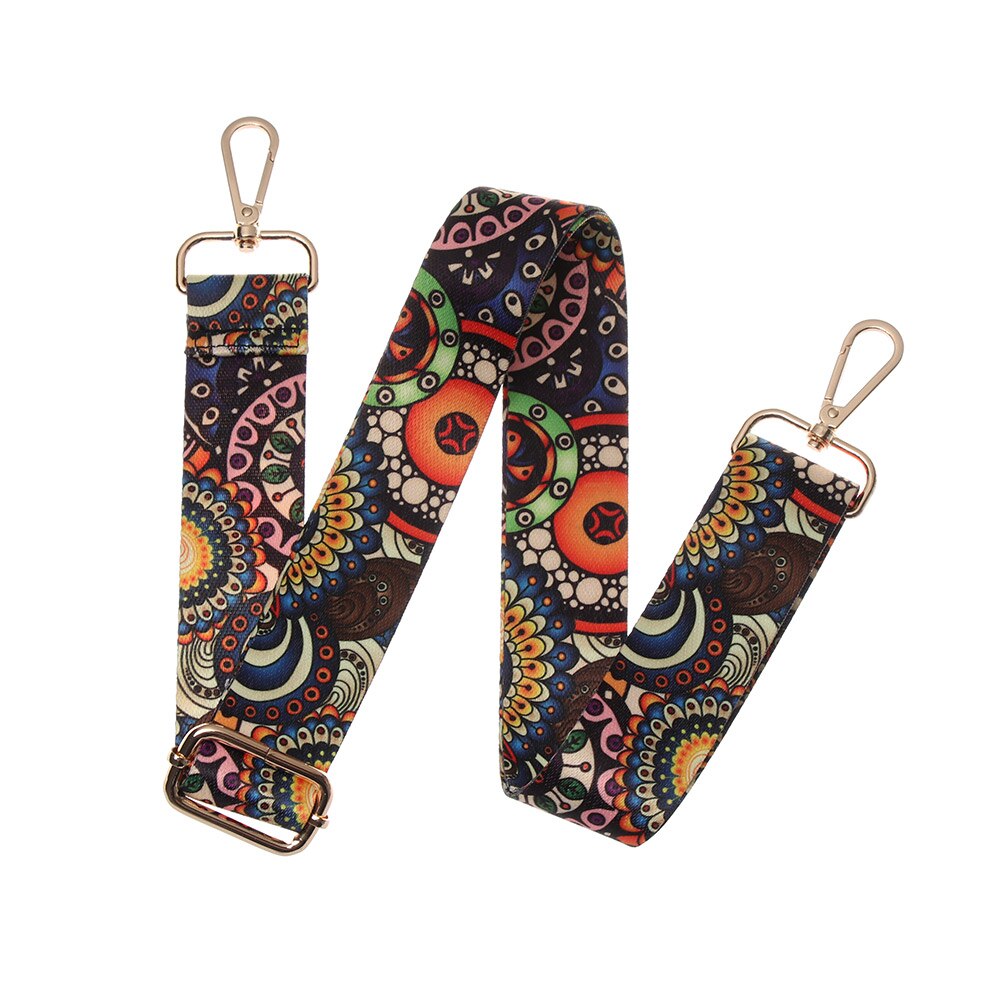 Rétro sangles pour sacs femmes arc-en-ciel réglable sac à bandoulière ceinture chaîne décorative sac à main sangles sac accessoires