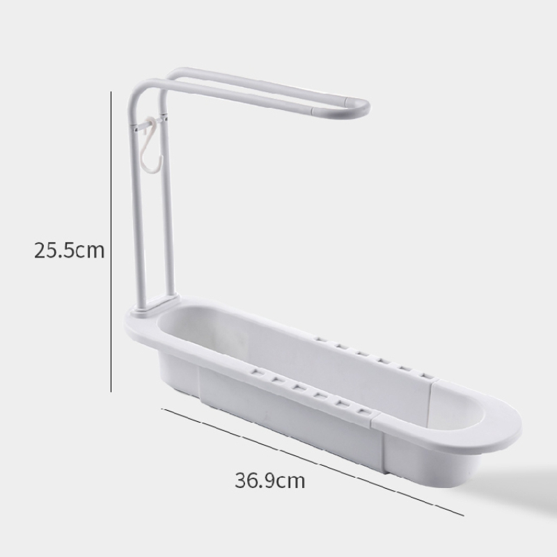 36-50 cm Teleskop Regal Ablauf Wasser Gestell Waschbecken Organizer Seife Schwamm Handtuch Halfter Küche Spielereien Lagerung Korb zubehör