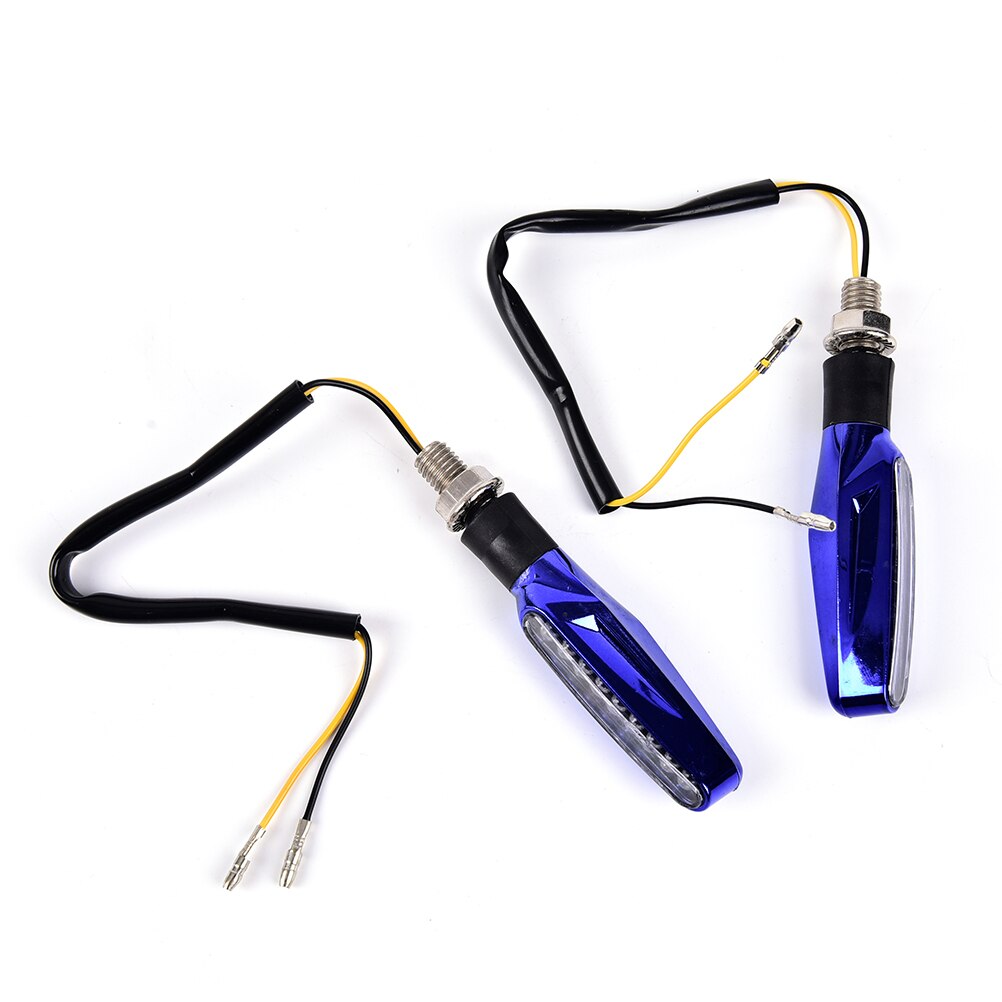 Intermitentes LED secuenciales para motocicleta, luces intermitentes de agua, indicadores de parada trasera, señal de giro, 1 Uds.