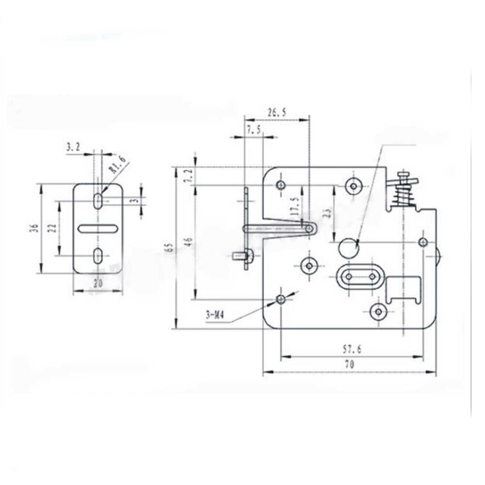 DC12/24V electric Lock Locker Smart Cabinet Lock stainless steel for express cabinet cupboard case door lock