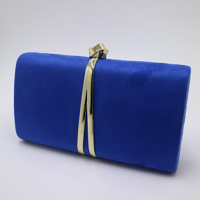 Nuphia Suède Avond Clutch Tassen en Party Koppelingen Avondtassen voor Vrouwen Geel Royal Blue Oranje Rood Paars: Royal Blue