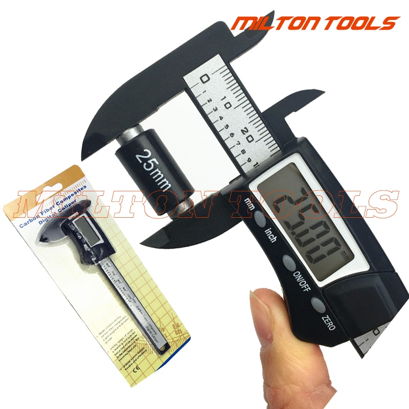 Super LCD 0-100MM 4inch Mini digital caliper 100mm pocket electronic plastic vernier caliper thickness gauge