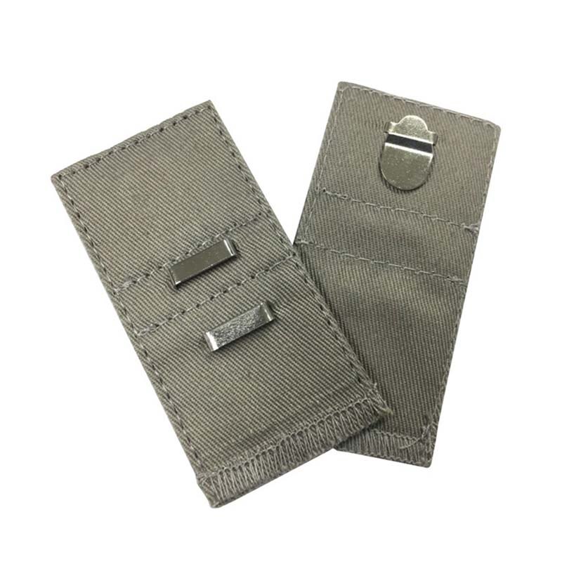 1 Pcs Broek Gesp Extender Broek Zwangerschap Tailleband Riem Zwaarlijvige Zwangere Riem Extension Aanpassing Elastische Gesp: Dark gray