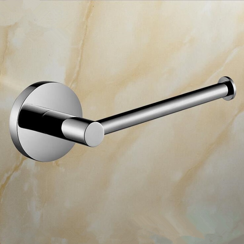 Portable Suction Cup Stainless Steel Toilet Paper Holder Wall Mounted Bathroom Kitchen Shelf