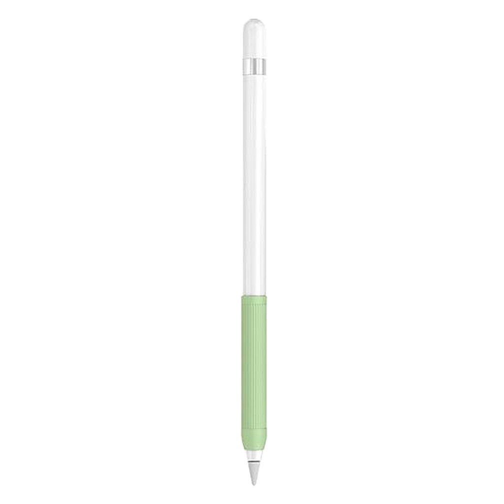 1 Pack Zachte Grips Siliconen Houder Voor Apple Potlood 1st En 2nd Ipencil Gen: Green