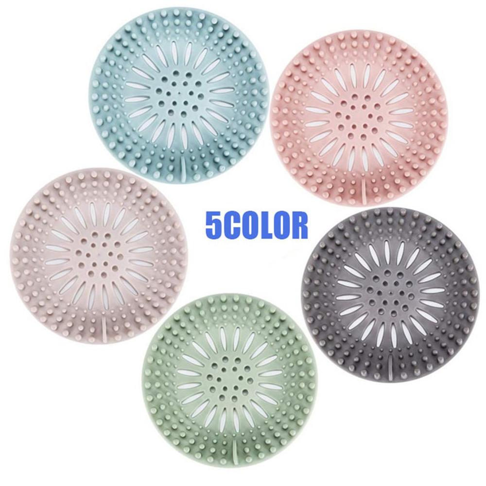 Sink Sewer Filter TPR Floor Drain Strainer Water Hair Stopper Bath Catcher Shower Cover Kitchen Bathroom gadgets Anti Clogging