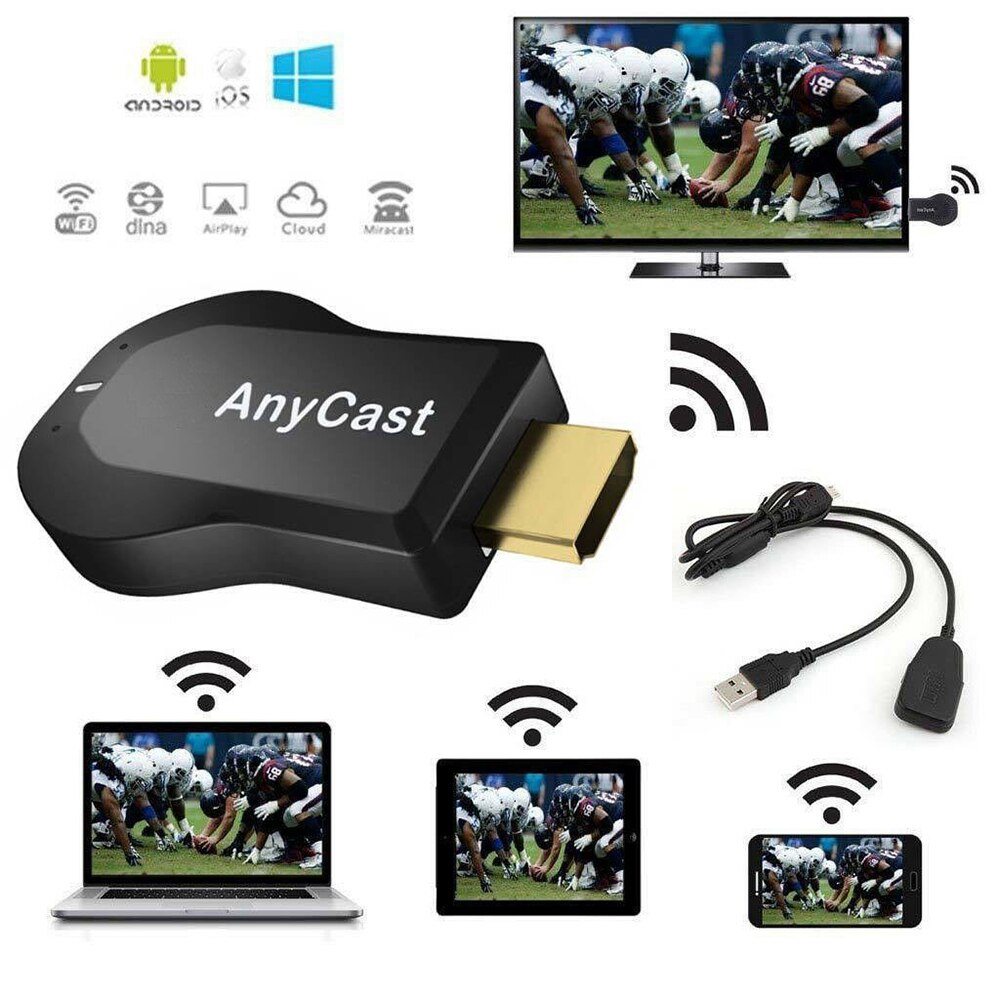 M2 Anycast Draadloze Tv Stick Display Ontvanger Hd 1080P Miracast Adapter Voor Android Ios Mirascreen Dongle Voor Dlna Miracast