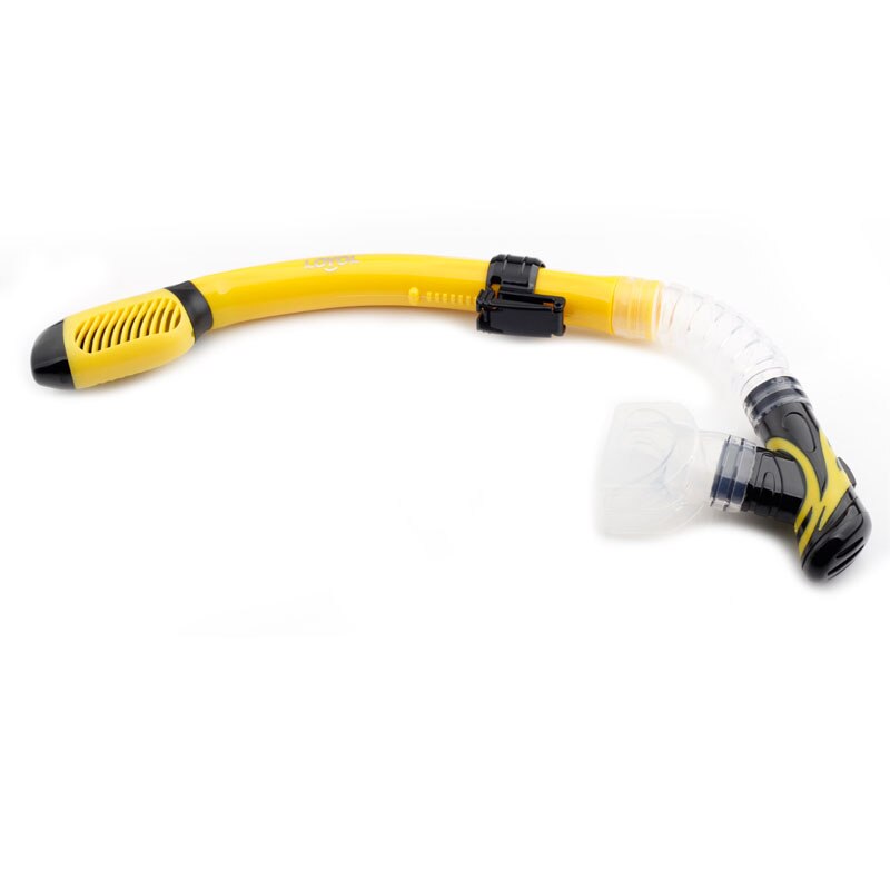 Diving Snorkel Adults Full Dry Silicone Mouthpiece Underwater Sea Swimming Tube Scuba Air Nose Breathing Equipment: Yellow