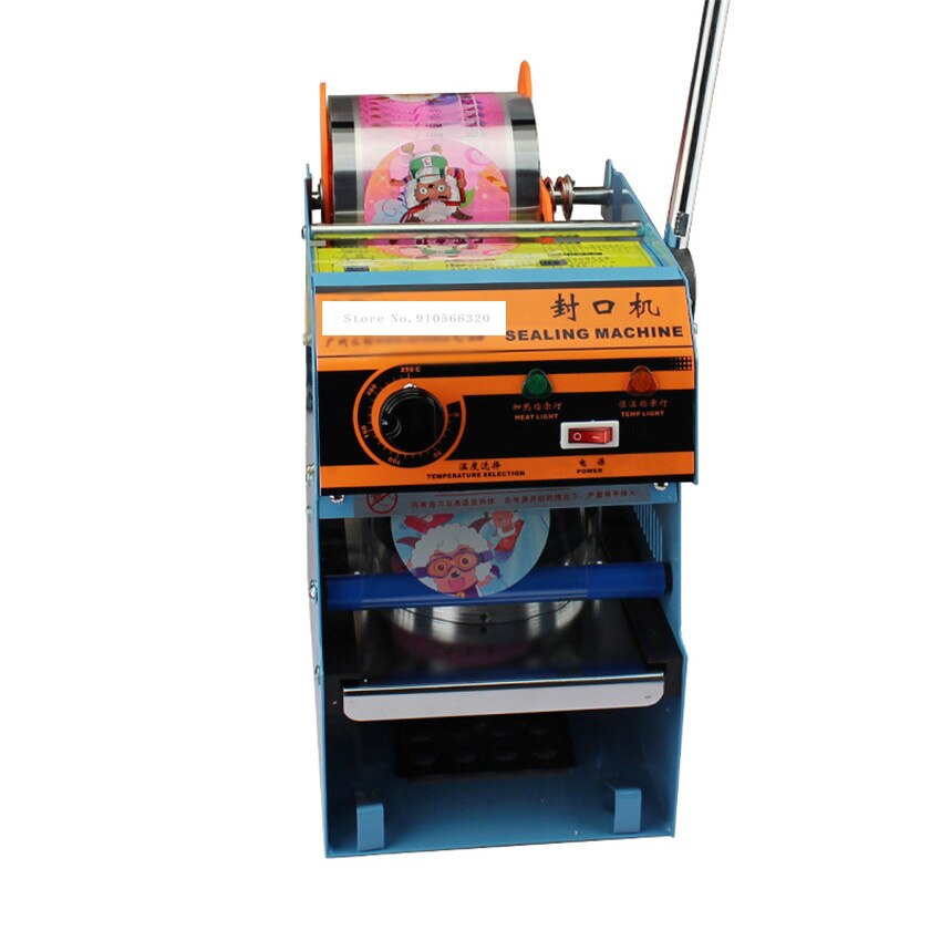 Manual Pearl Milk Tea Sealing Machine WY-806A Tea Cup Sealing Machine Plastic Sealer 7, 7.5, 9.5 CM 270W 220V / 50Hz