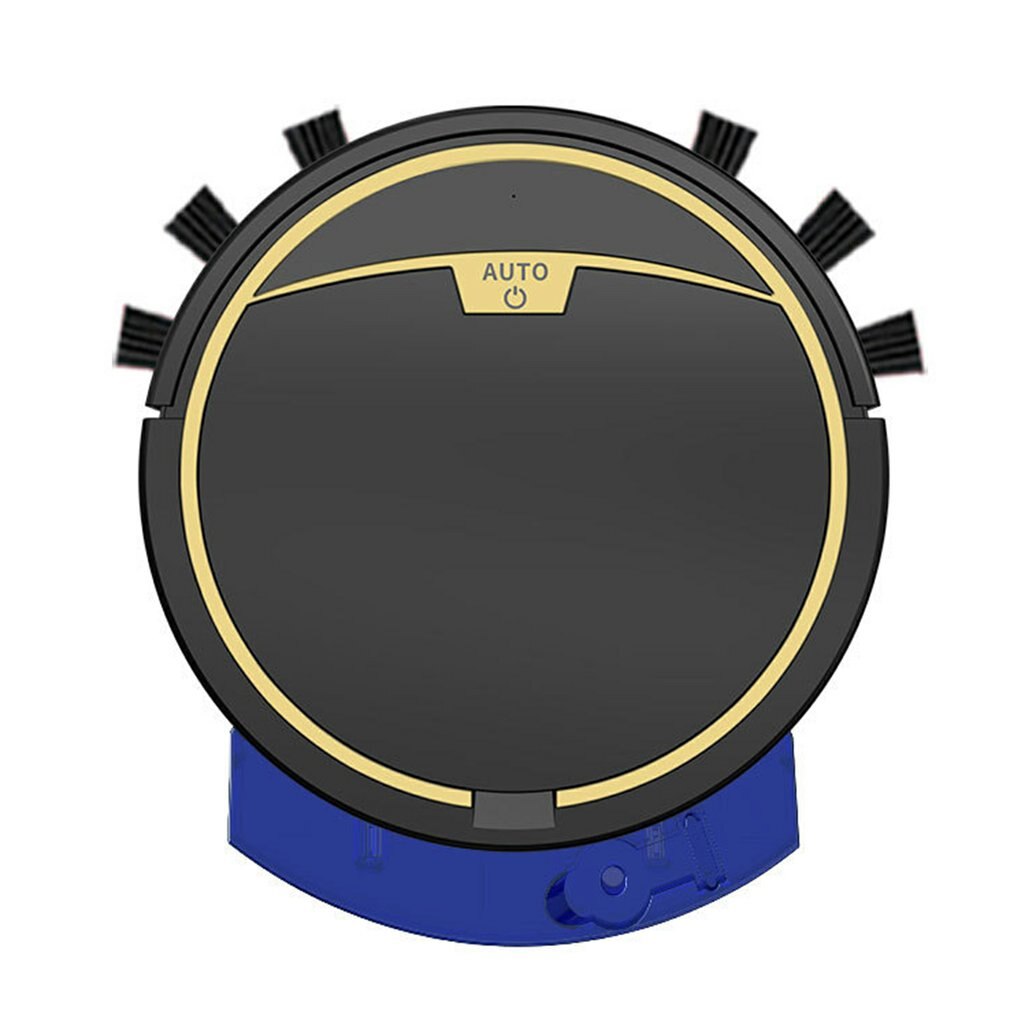 Sweeping Robot Vacuum Cleaner Automatic Navigation Smart Water Tank Powerful Suction Robotic Wireless For Home: Black