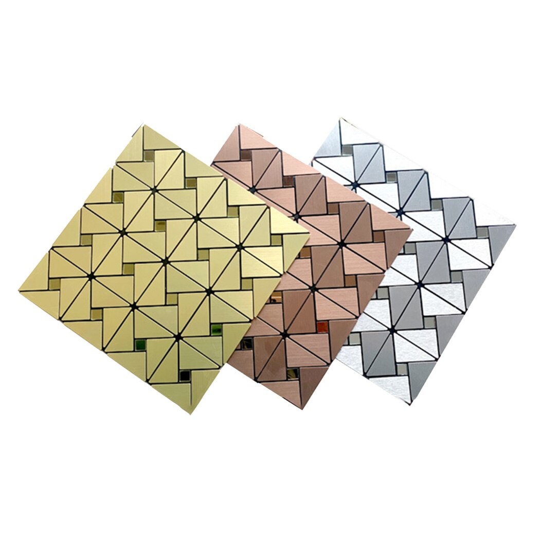 Mosaïque aluminium dosseret carrelage mural peler et coller cuisine plancher en bois arrière-plans douche -né enfants Phot