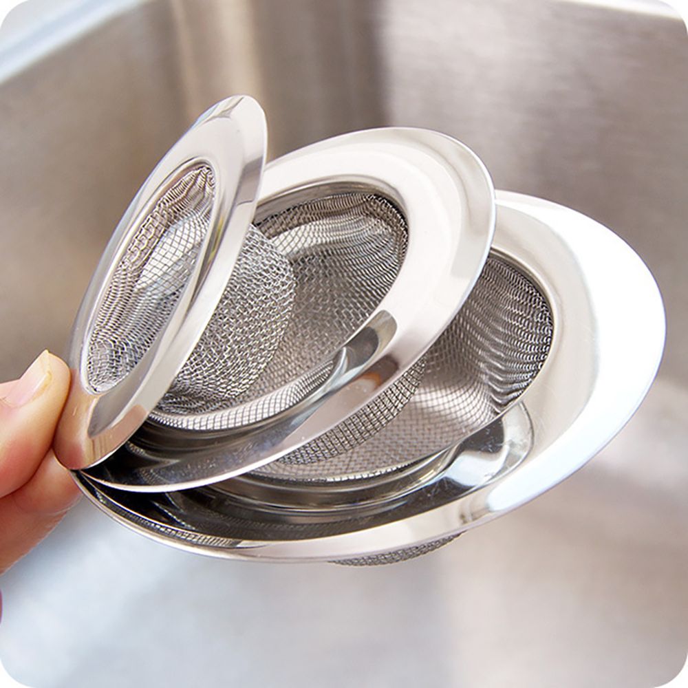 Stainless Steel Bathtub Hair Catcher Stopper Shower Drain Hole Filter Trap Kitchen Metal Sink Strainer