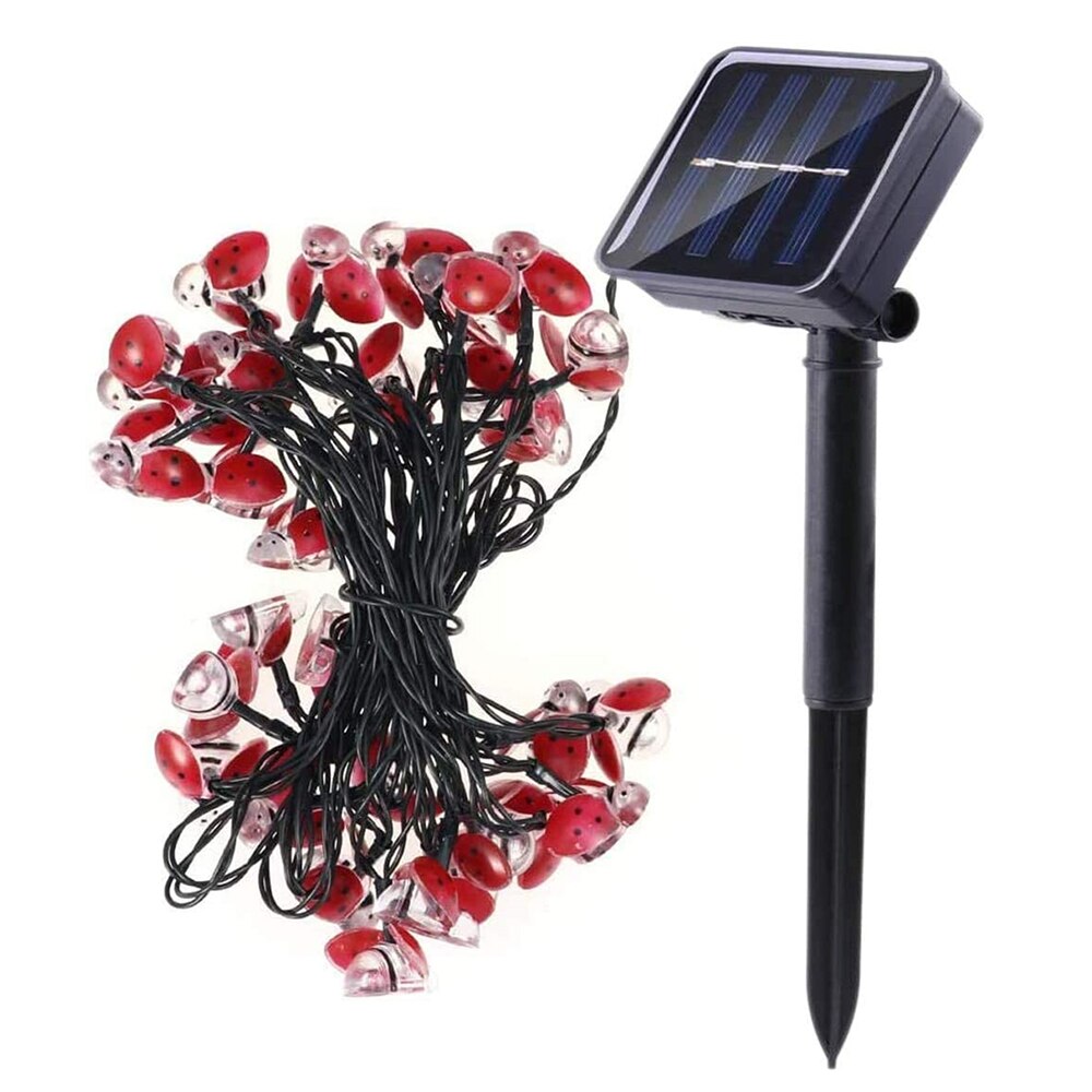 30/20/10leds biedronka łańcuchy świetlne słoneczny/zasilany z baterii zewnętrzne fantazyjne lampy doprowadziło na ślub boże narodzenie Dom girlanda na przyjęcie wystrój