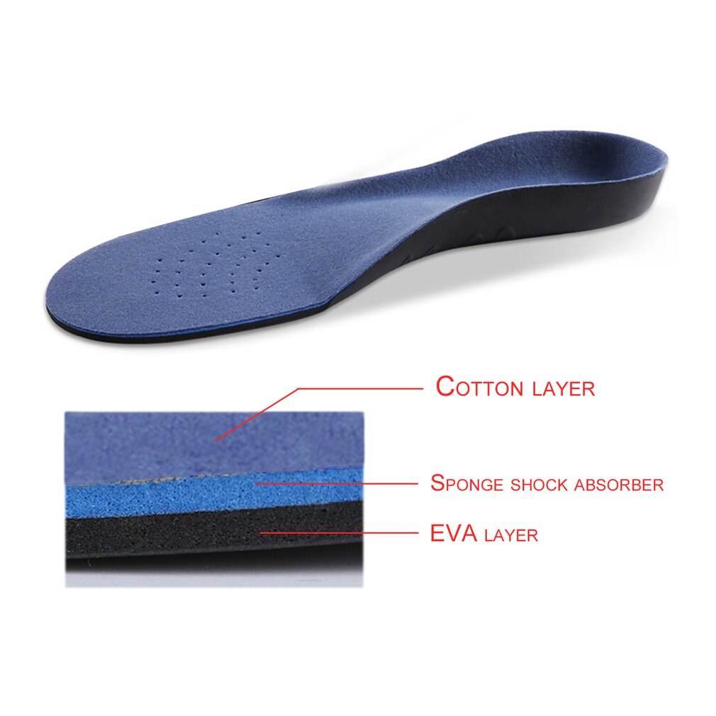 1 Pair Orthotic Flat Foot Arch Support Cushion Shoe Insoles Heel Pain Relief Men Women Plantar Fasciitis Relief Foot Care Tool