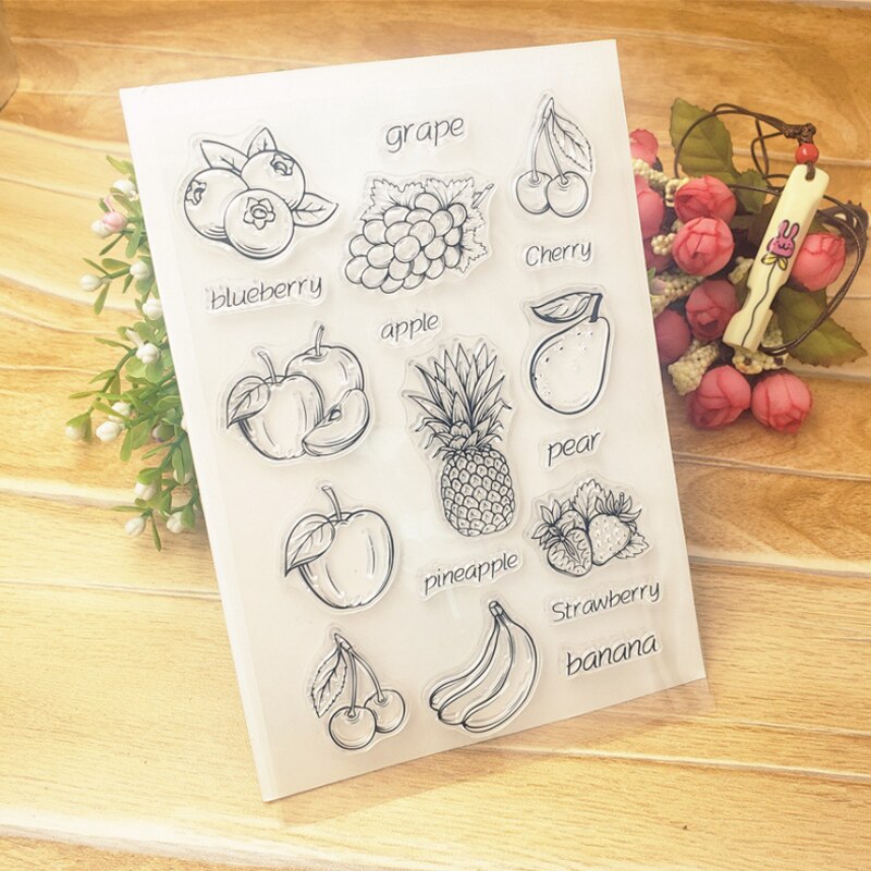Strawberry Fruit Silicone Clear Seal Stamp DIY Scr... – Grandado