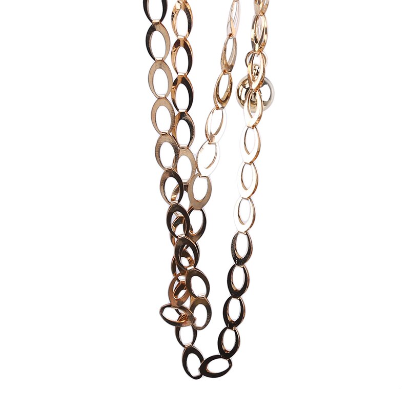 Gold Silver Belts Women Waistbands Clothes Dress Accessories Casual Women Metal Chain Belts