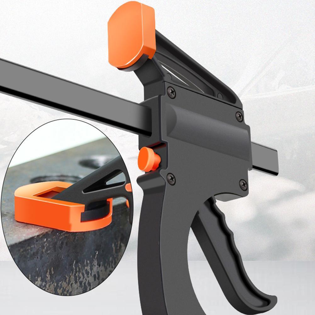 4 inch Woodworking Bar F Clamp Clip Hard Grip Quick Tool DIY Release Hand Ratchet Carpentry Vise Z0U2