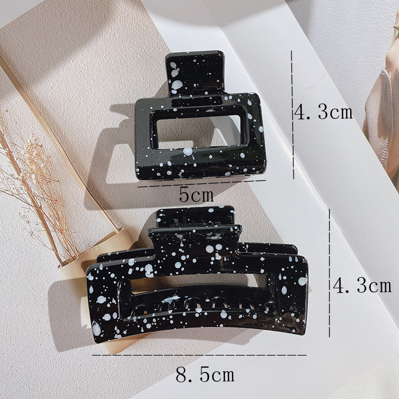 Mode Klauw Clip Vrouwen Haar Clips Eenvoud Zwart Wit Splash Inkt Haar Klauw Meisjes Haarspeld Haar Haarspeldjes Haaraccessoires