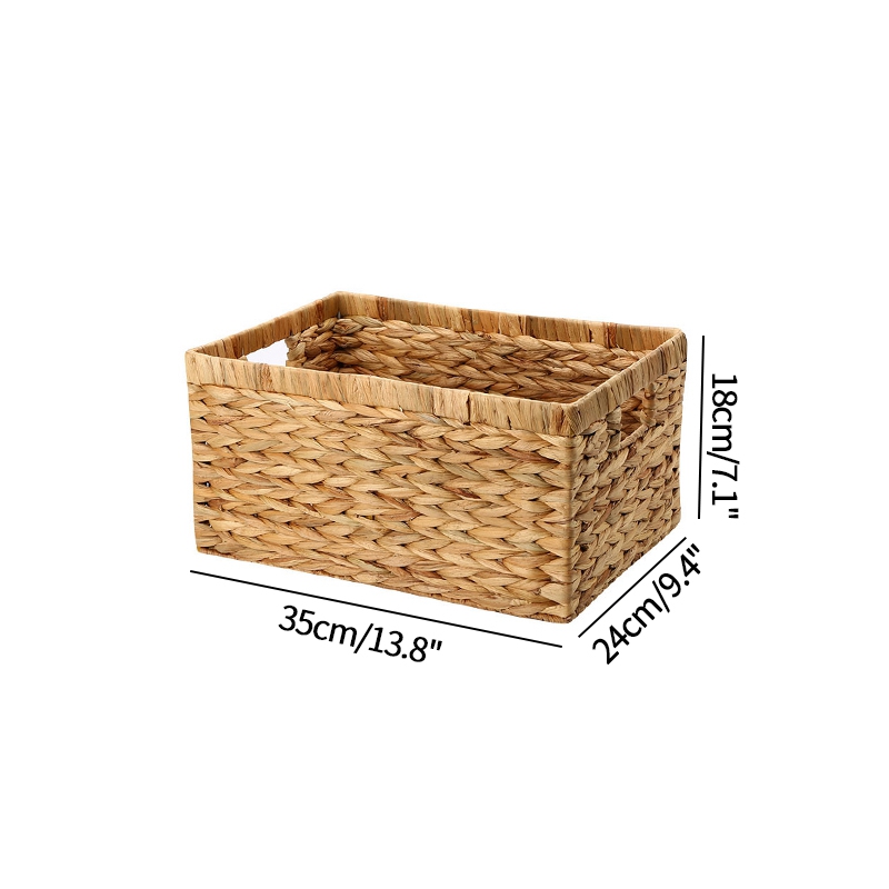 cestas de almacenamiento Cestas tejidas de almacenamiento para el hogar, cesta grande con asa para organizar la ropa, armario, organizador de artículos diversos: storage basket M
