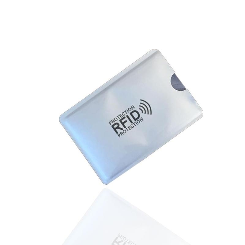 10 Pcs Rfid Card Sleeve Anti Degaussing Bank Card Holder Nfc Anti Theft Brush Identification Card Anti Magnetic Card Sleeve