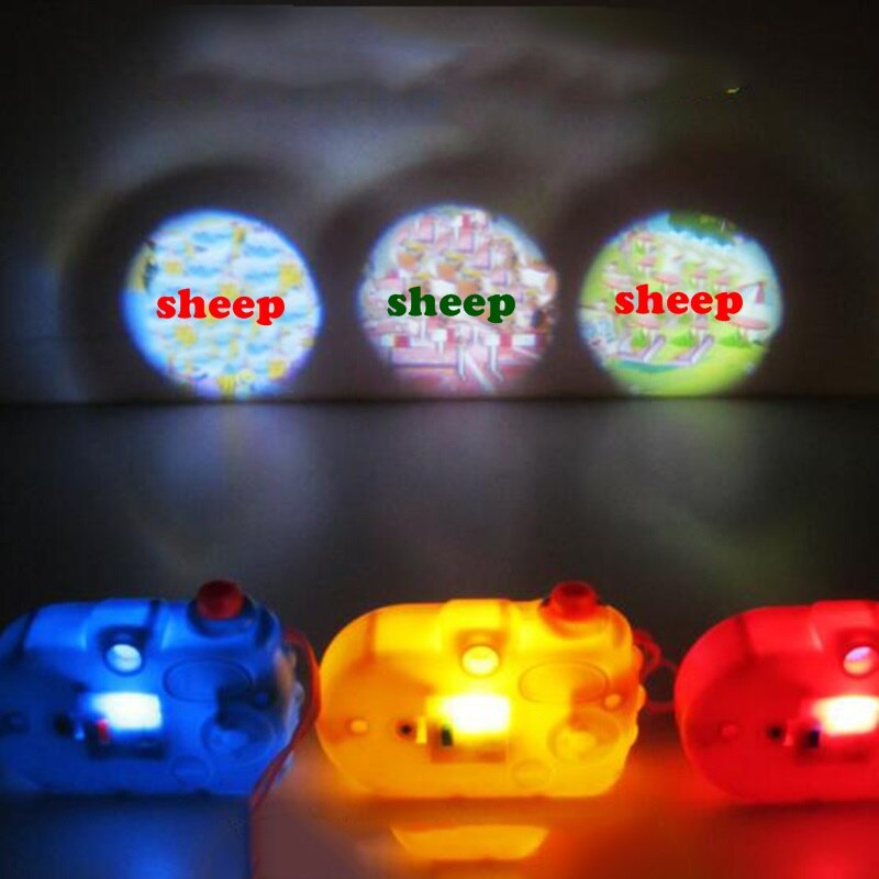 Cámara de juguete interactiva intermitente LED divertida para chico, cámara de luz con de oveja de Color aleatorio, juguetes educativos para niños