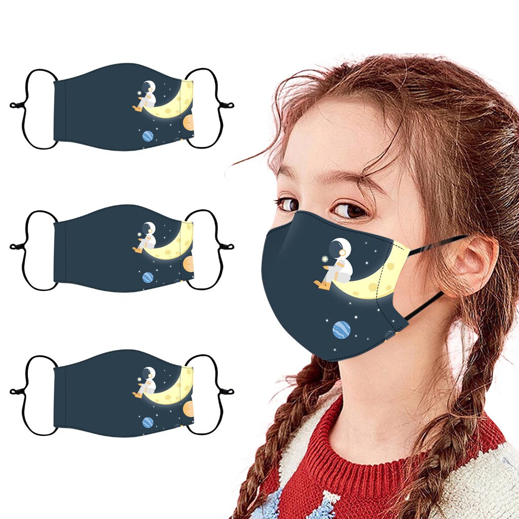 3PC kid face maks reusable Flag Bandana