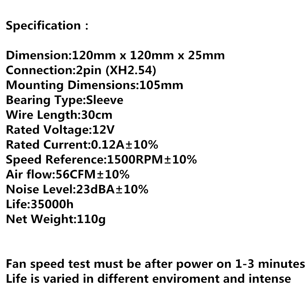 GDSTIME 120x120x25mm 12025 fans Cooling DC 12 v Borstelloze cooler radiator voor voeding mainframe-box