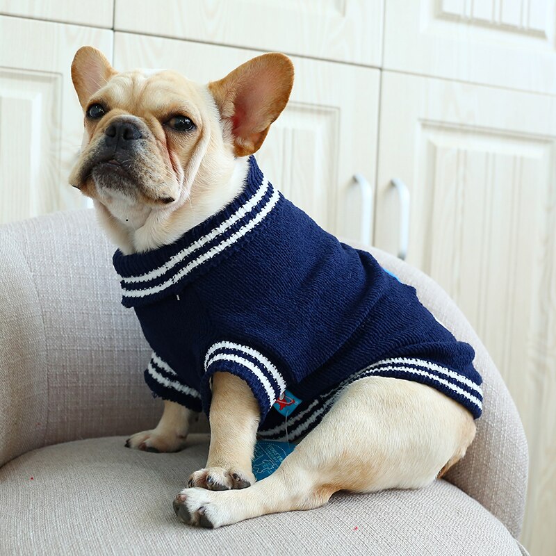 Vêtements de chien de noël bouledogue français chandail de chien de compagnie gros carlin vêtements pour animaux de compagnie pour les grands chiens moyens manteau hiver vêtements pour animaux de compagnie