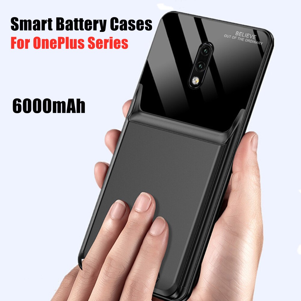 Battery Charger Cases For OnePlus 8 Pro 8T Battery Case 6800mAh External Battery Charging Cover For Oneplus 7 7T Pro Powerbank