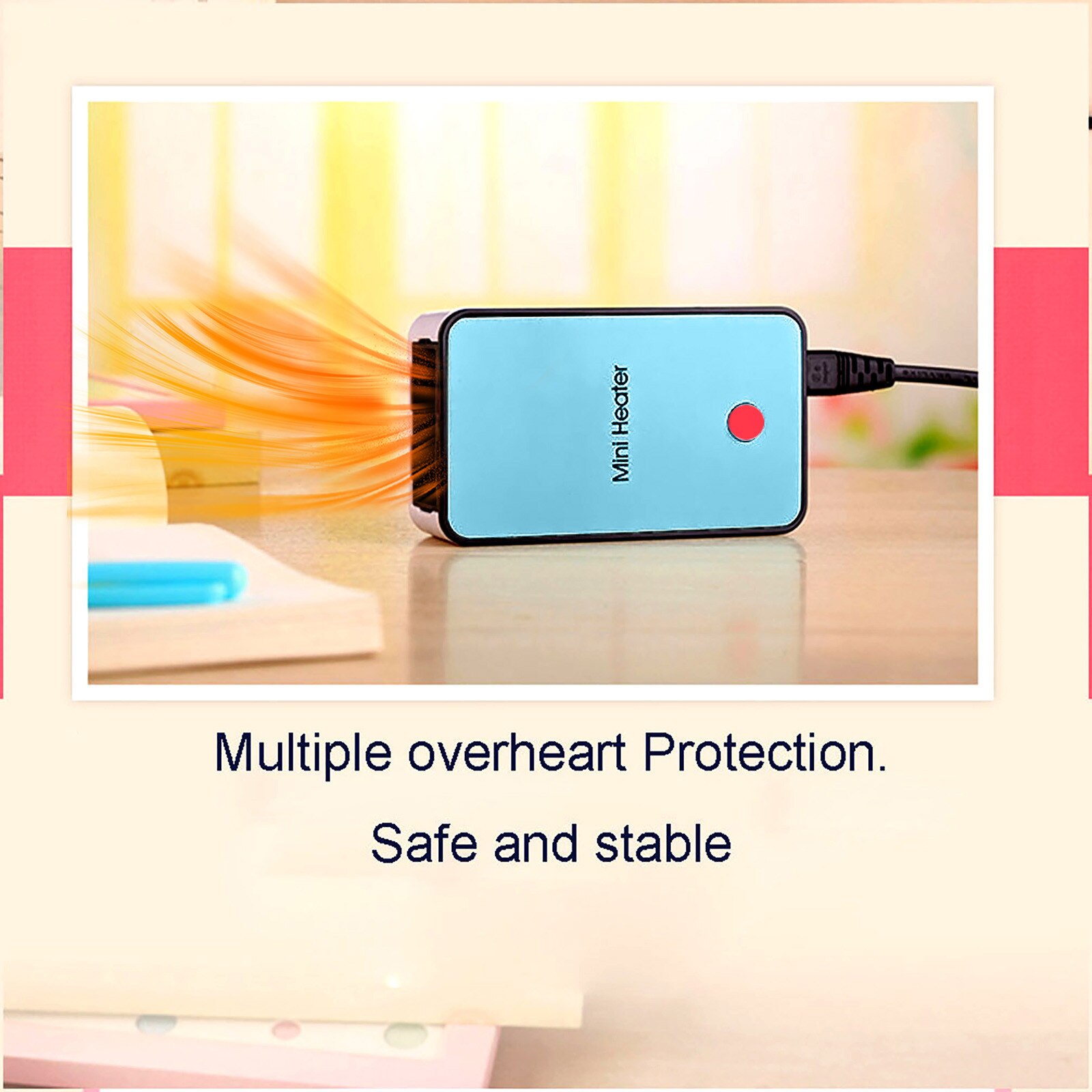 Personal Mini Space Heater Portable Electric Home Indoor Use Heater Handy Heating Warmer Heaters Ванная Комната Оборудования