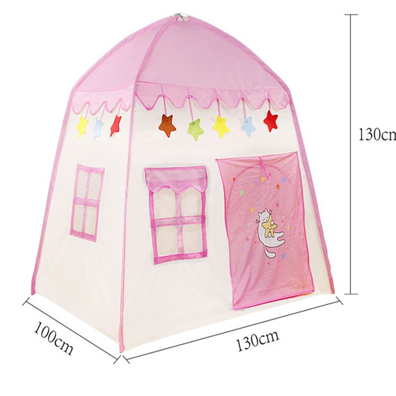 Children's Tent Folding Baby Tent Princess Game Houseid Indoor Outdoor Castle Tent Boy Girl House Folding Game House Play Teepee