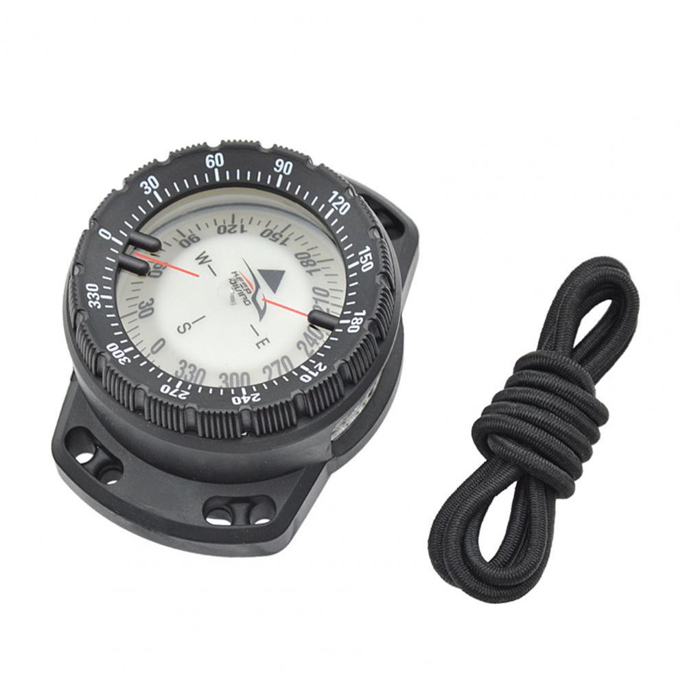 CP-992 Portable Diving Navigation Compass Triangle Pointer Reading Compact Reliable Waterproof Compass for Deepwater Operations: Black