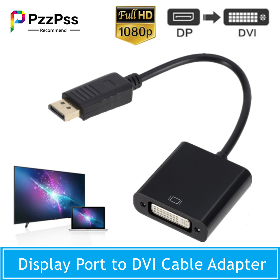 Adattatore HD 1080P DP a DVI DisplayPort Display Port a DVI cavo adattatore convertitore da maschio a femmina per Monitor proiettore Display