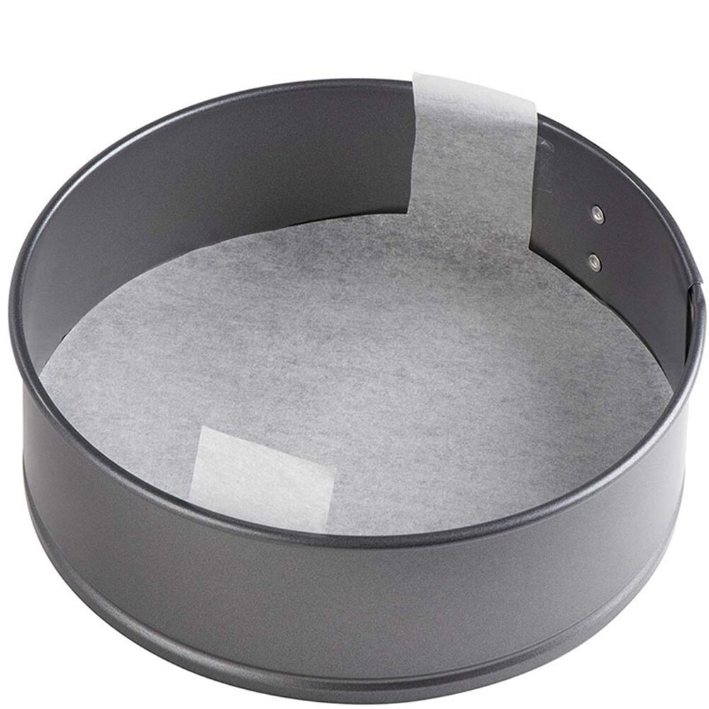 100pcs Round Cake Pan Liner Non-Stick Silicone Paper Baking Sheet Paper Parchment Pads