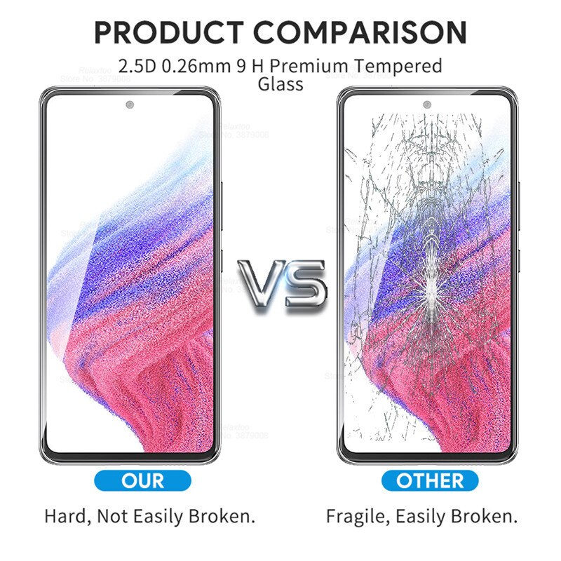 6in1 Kamera Objektiv Schutz Glas Für Samsung Galaxy A53 5G Gehärtetem Screen Protector Sumsung A53 EINE 53 6,5 zoll volle Abdeckung Film