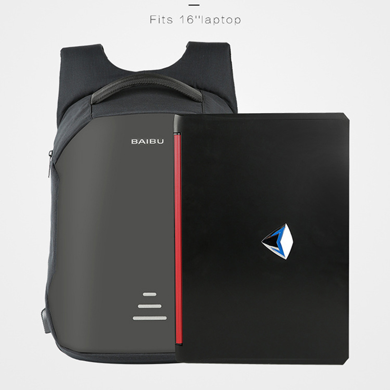 BAIBU Neue mann Rucksäcke Männer USB Ladung Laptop Anti diebstahl Rucksack Rucksack Lässig Mochila Reisetasche für männliche