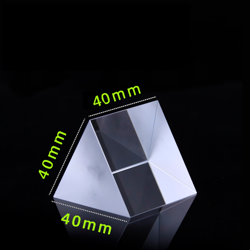 Gleichseitiges Prisma Optische Glas H-K9L 40*40*40Mm Dreieckige Physik Lehren Licht Spektrum