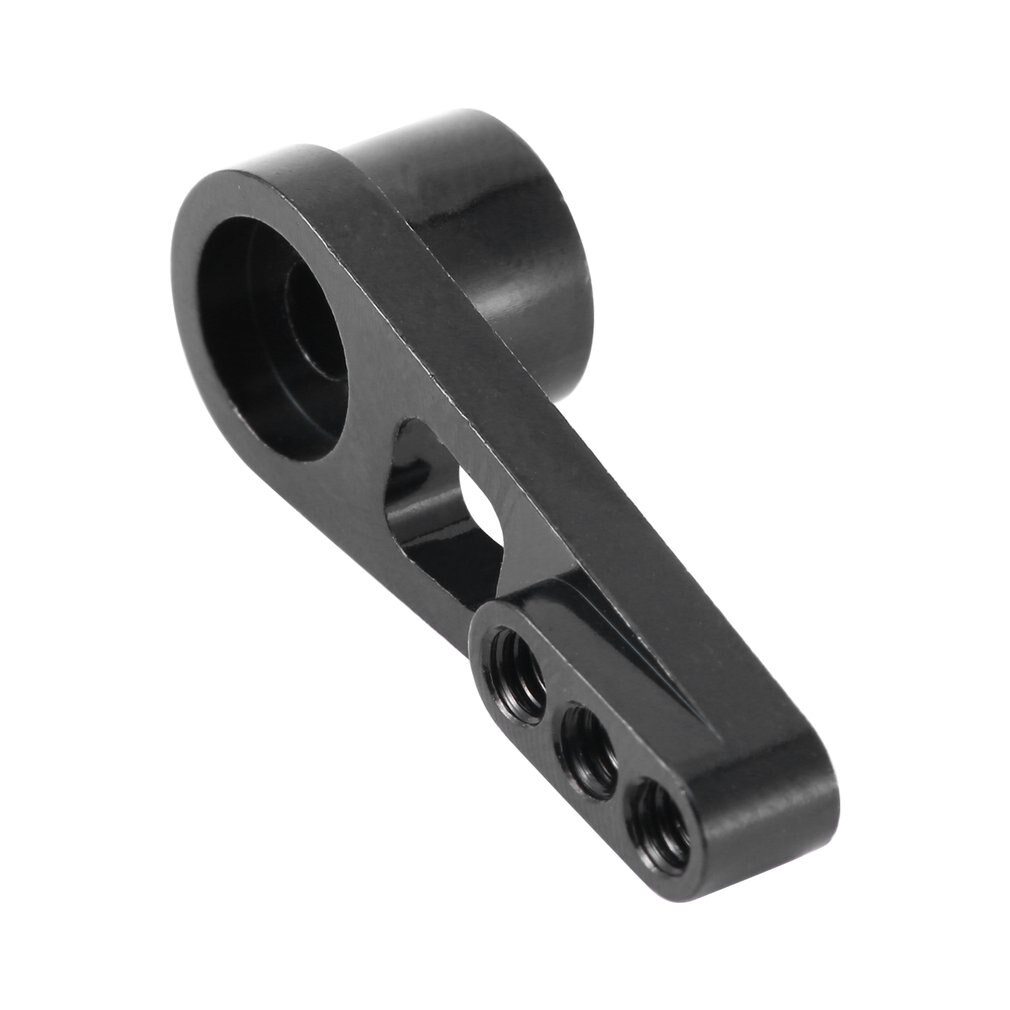 Upgrade Aluminium Rc Auto Vervangende Onderdelen 25T Servo Steering Arms Voor Wltoys 12428 12429 Rc Voertuig: Black