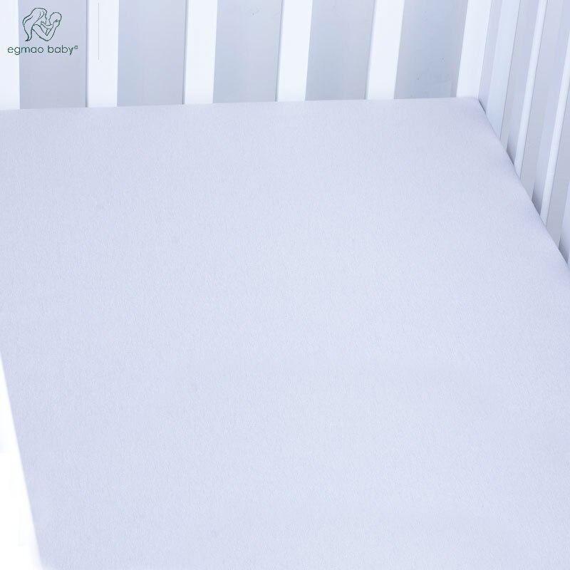 Bomuld baby lagen tegneserie krybbe madras beskytter, baby lagen til krybbe størrelse (130*70cm)  baby seng monteret lagen