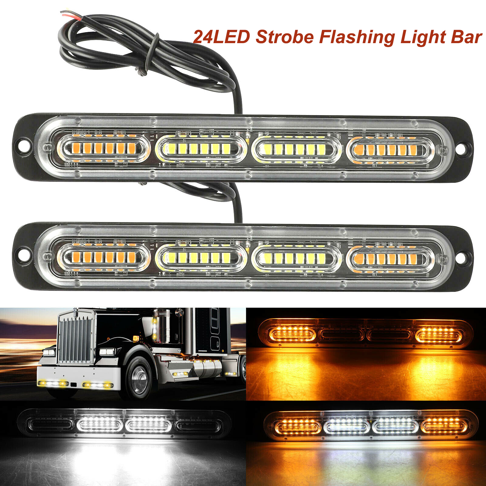12v 24v led-palkkia, auton vilkkuva varoitusvalo, poliisin lamppu, automaattinen hätävilkku ajoneuvon kuorma-auton moottoripyörän katon ajovaloihin