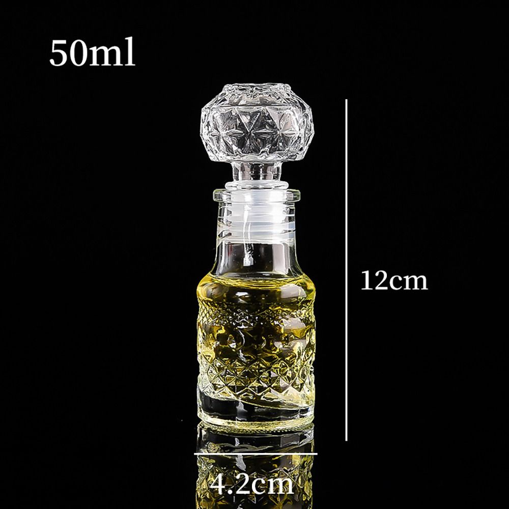 Glas Weinflasche Mini Whiskey Dekan ter Glasflasche mit Schraub verschluss Parfüm Glasbehälter handgemachte DIY flaschen